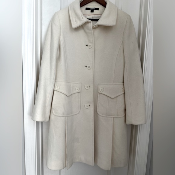 DKNY Wool Cashmere Blend Pea Coat - Picture 13 of 13